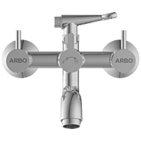 LX-1321 Wall Mixer 2 In 1 With Crutch, Connecting Legs With Wall Flange