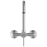 LX-1343 Single Lever Sink Mixer With Swinging Spout With Connecting Legs With Wall Flange (Wall Mounted Model)