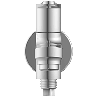 PR-2106-B 2 Way Bib Tap Dual Flow With Wall Flange