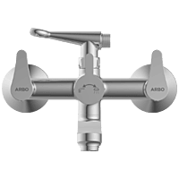 PR-2121 Wall Mixer 2 In 1 With Crutch, Connecting Legs With Wall Flange