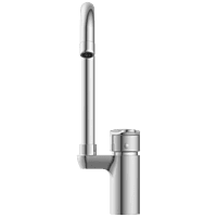 PR-2142 Single Lever Basin Mixer With Swinging Spout With Braided Hoses (Table Mounted Model)