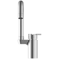 RL-4642 Single Lever Basin Mixer With Swinging Spout With Braided Hoses (Table Mounted Model)