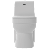 OPC-27211PP Lexus Siphonic One Piece Closet S Trap (9" Inch) With Soft Close Seat Cover With Hinges, Fixing Accessories Set and Accessories Set, Cistern Fittings