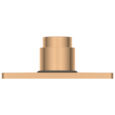 UPS-RG-02 Exposed Part Kit Of Forged Metropole WC Flush Valve With Fitting Sleeve With Operating Lever, Square Wall Flange & Cartridge (Rose Gold)