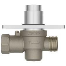 MP-5216 Metropole Forged Brass WC Flush Valve 25mm (1" Inch) With Exposed Shut Off Provision & Square Plate