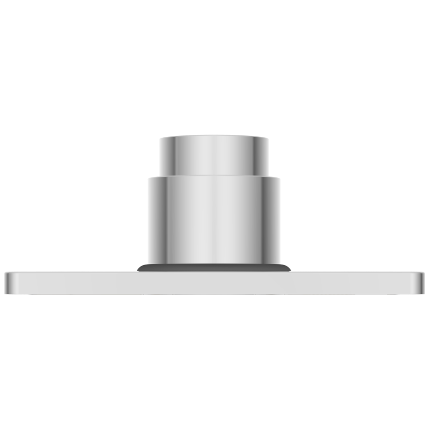 UPS-02 Exposed Part Kit Of Forged Metropole WC Flush Valve With Fitting Sleeve With Operating Lever, Square Wall Flange & Cartridge (Silver)