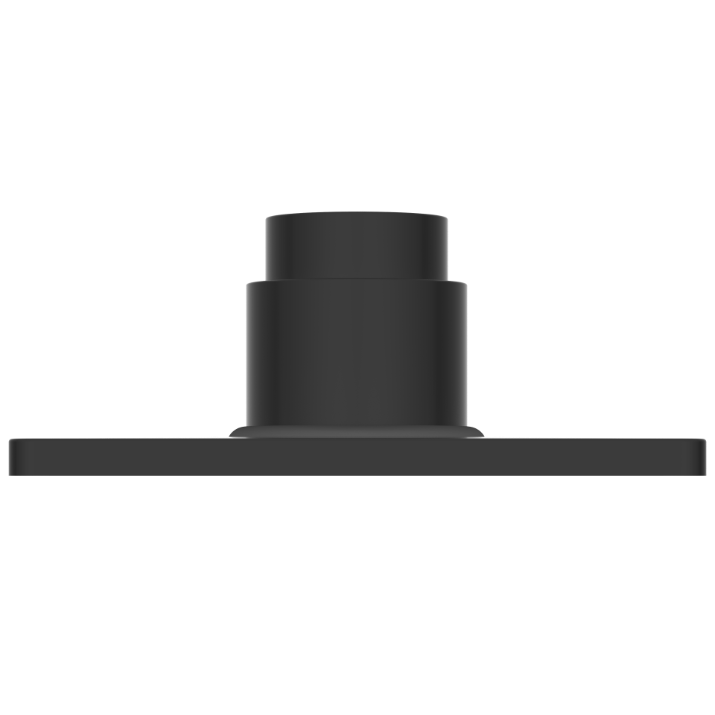 UPS-MB-02 Exposed Part Kit Of Forged Metropole WC Flush Valve With Fitting Sleeve With Operating Lever, Square Wall Flange & Cartridge (Matt Black)