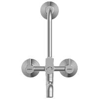 EL-1820 Wall Mixer 2 In 1 With Connecting Legs With Wall Flange