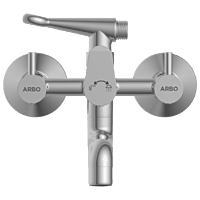 EL-1821 Wall Mixer 2 In 1 With Crutch, Connecting Legs With Wall Flange