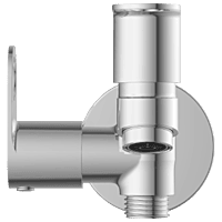 NE-1605 2 Way Bib Tap Side Handle With Wall Flange