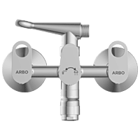 NE-1621 Wall Mixer 2 In 1 With Crutch, Connecting Legs With Wall Flange