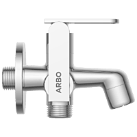 IX-2805 2 Way Bib Tap Side Handle With Wall Flange