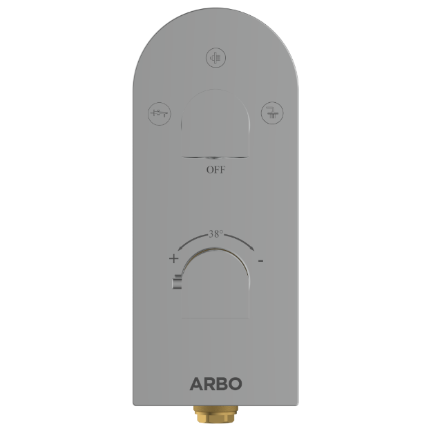 DVT-5610 2 Inlet 3 Outlet Thermostatic Diverter Body With Upper Part Set