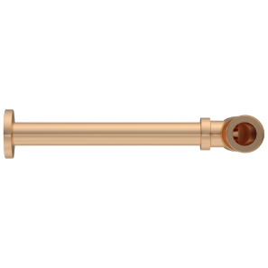 AC-RG-36 Brass Round Bottle Trap With Long Wall Connection Pipe & Wall Flange