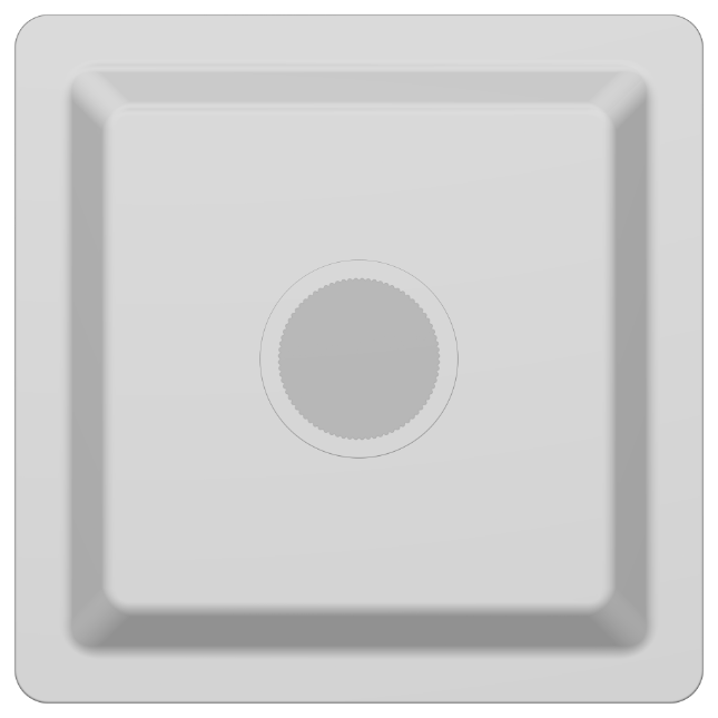 OS-09 Ultra Slim Overhead Shower 4" x 4" Inch