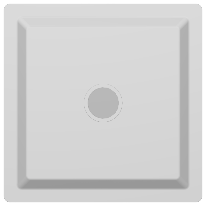 OS-10 Ultra Slim Overhead Shower 6" x 6" Inch