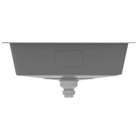 HMR-01 Single Bowl Kitchen Sink 16" x 18" x 9" Inch Hand Made