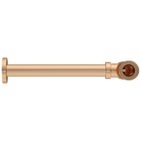 AC-RG-36 Brass Round Bottle Trap With Long Wall Connection Pipe & Wall Flange