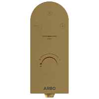 DVT-GG-5610 2 Inlet 3 Outlet Thermostatic Diverter Body With Upper Part Set (Glossy Gold)