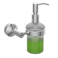 LE-06-Lexus Liquid Soap Dispenser With Brass Pump-Chrome