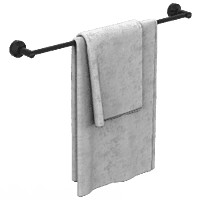 LE-MB-02 Towel Rod (Matt Black)