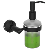 LE-MB-06 Lexus Liquid Soap Dispenser With Brass Pump-Matt Black
