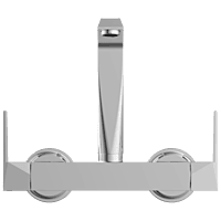 LV-2013 Sink Mixer With Swinging Spout With Connecting Legs With Wall Flange (Wall Mounted Model)