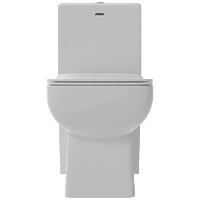 OPC-28121PP Inox Washdown One Piece Closet P Trap With Soft Close Seat Cover, Hinges, Fixing Accessories Set and Accessories Set, Cistern Fittings