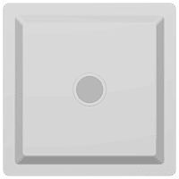 OS-10 Ultra Slim Overhead Shower 6" x 6" Inch