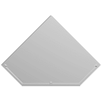 SF-10 Steel Corner Shelf 12" x 12" Inch