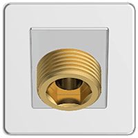 SHA-01 Square Cross Wall Mounted Shower Arm With Wall Flange 9" Inch