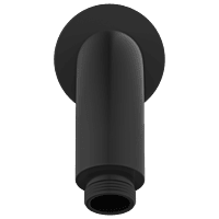 SHA-MB-37 Round Shape With 45° Bend For Wall Mounted Shower Arm With Wall Flange 12" Inch (Matt Black)