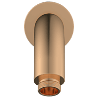 SHA-RG-37 Round Shape With 45° Bend For Wall Mounted Shower Arm With Wall Flange 12" Inch (Rose Gold)