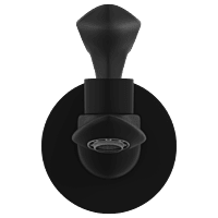 KA-MB-3103 Long Nose Bib Tap With Wall Flange (Matt Black)