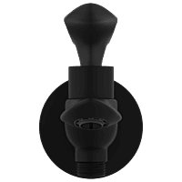 KA-MB-3106 2 Way Bib Tap With Wall Flange (Matt Black)