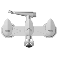 KA-3121 Wall Mixer 2 In 1 With Crutch, Connecting Legs With Wall Flange