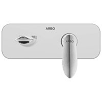 KA-3129 Concealed Body For Single Lever Basin Mixer Wall Mounted With Exposed Part Kit, Consisting Of Operative Lever, Basin Spout & Wall Flange