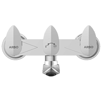 KA-3150 Wall Mixer With Connector For Hand Shower Arrangement With Connecting Legs, Wall Flange & Wall Bracket For Hand Shower