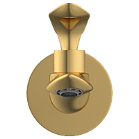 KA-GG-3103 Long Nose Bib Tap With Wall Flange (Glossy Gold)