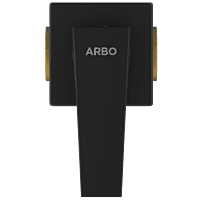 LV-MB-2023 Concealed Stop Cock 15mm Body With Upper Part Set (Matt Black)