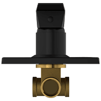 LV-MB-2054 Single Lever Shower Mixer (Deusch Mixer) Body With Upper Part Set (Matt Black)