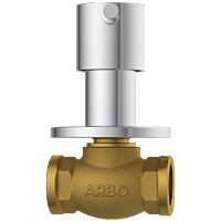 LX-1323 Concealed Stop Cock 15mm Body With Upper Part Set