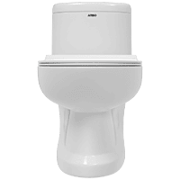 OPC-18121PP Elite Washdown One Piece Closet P Trap With Soft Close Seat Cover, Hinges, Fixing Accessories Set and Accessories Set, Cistern Fittings