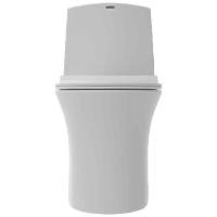 OPC-21212PP Prime Siphonic One Piece Closet S Trap (12" Inch) With Soft Close Seat Cover With Hinges, Fixing Accessories Set and Accessories Set, Cistern Fittings