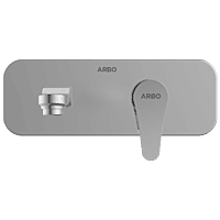 PR-2129 Concealed Body For Single Lever Basin Mixer Wall Mounted With Exposed Part Kit, Consisting Of Operative Lever, Basin Spout & Wall Flange