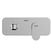 SL-2629 Concealed Body For Single Lever Basin Mixer Wall Mounted With Exposed Part Kit, Consisting Of Operative Lever, Basin Spout & Wall Flange