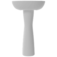 WFP-22742 Apple Wash Basin 20" x 16" With Full Pedestal