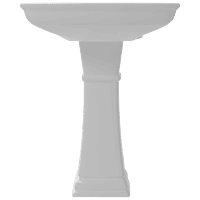 WFP-26731 Solo Wash Basin 25" x 20" With Full Pedestal