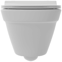 WHC-27321PP Lexus Rimless Wall Hung Closet With Soft Close Seat Cover, Hinges, Accessories Set