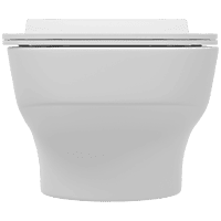 WHC-30322UF Lavish Rimless Blind Installation Wall Hung Closet With UF Soft Close Seat Cover, Hinges, Accessories Set